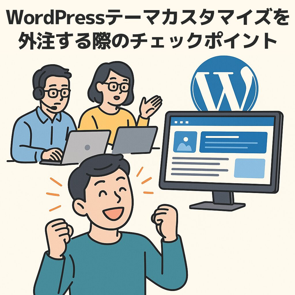 WordPressテーマカスタマイズを外注する際のチェックポイント