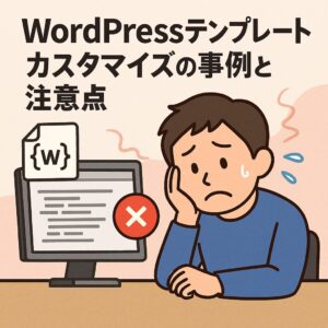 WordPressテンプレートカスタマイズの事例と注意点