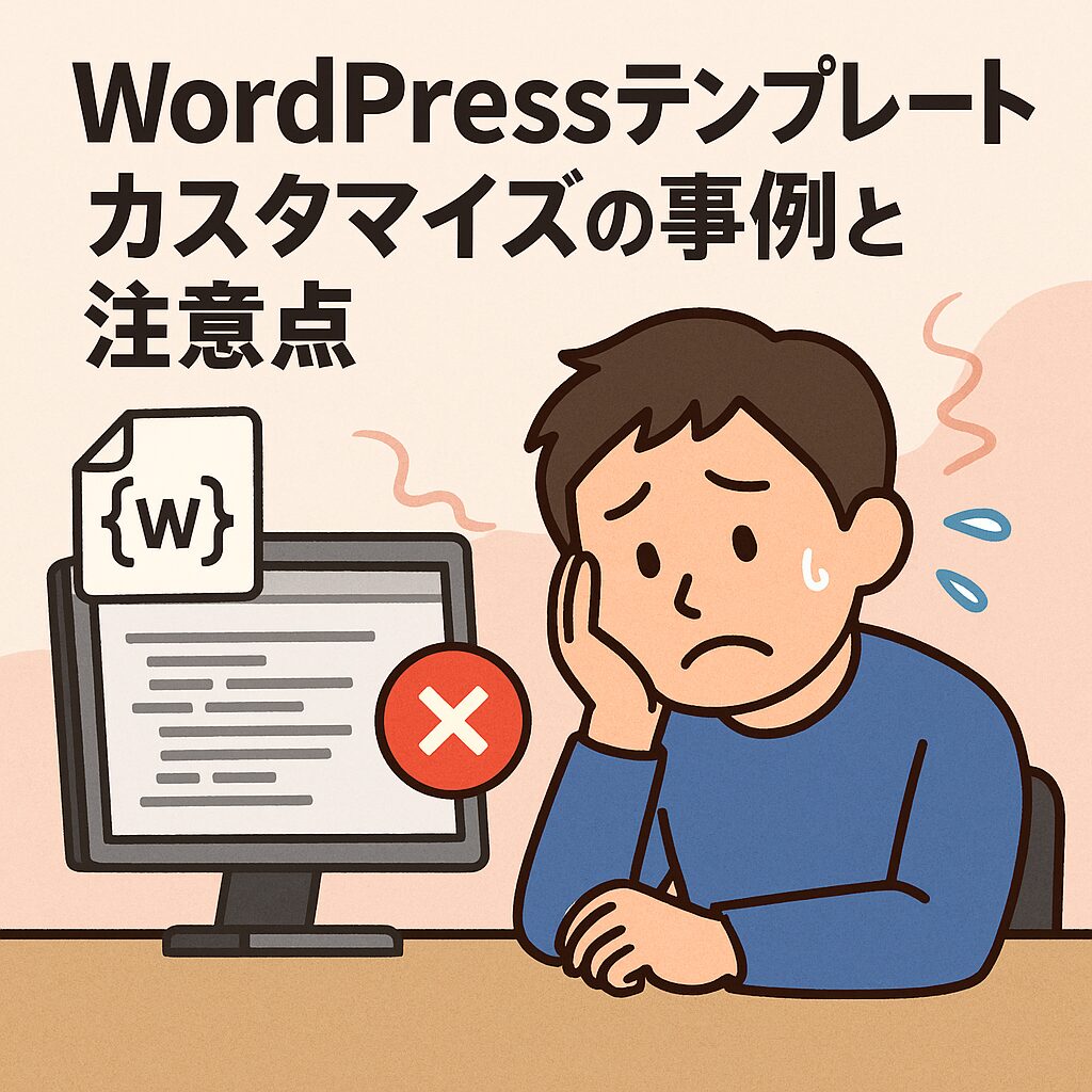 WordPressテンプレートカスタマイズの事例と注意点