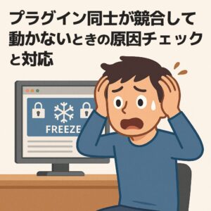 プラグイン同士が競合して動かないときの原因チェックと対応