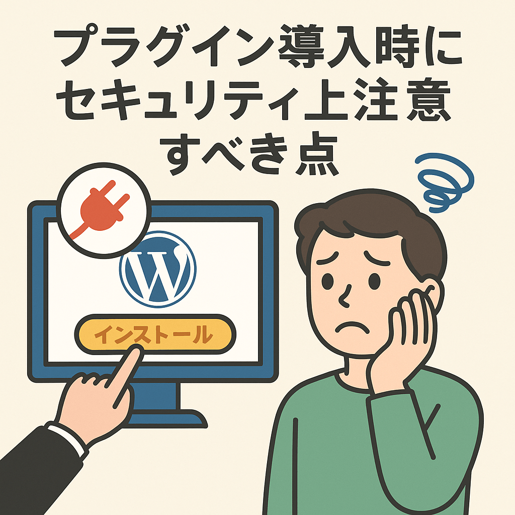 WordPressプラグイン導入時にセキュリティ上注意すべき点