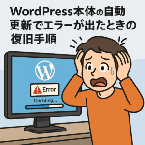 WordPress本体の自動更新でエラーが出たときの復旧手順