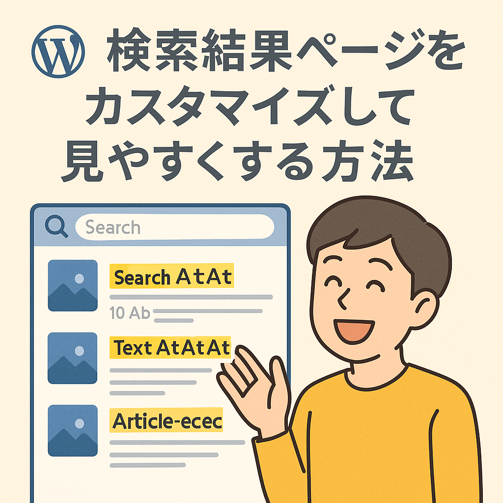 検索結果ページをカスタマイズして見やすくする方法
