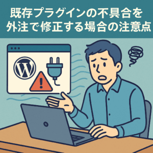 既存プラグインの不具合を外注で修正する場合の注意点